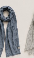 Dusk colorway linen scarf