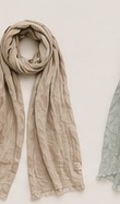 Sand colorway linen scarf